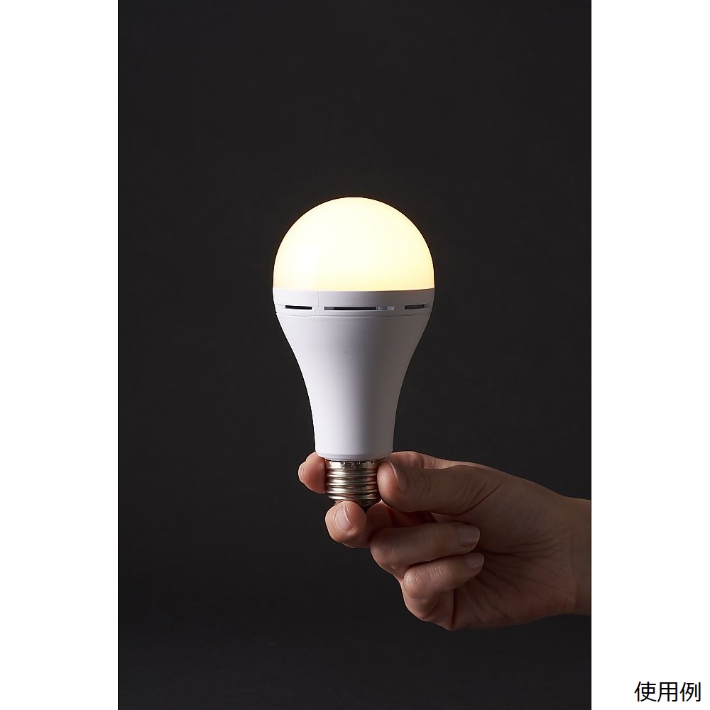 防災電球 蓄電型LED電球 電球色 60W形相当 E26口金 消費電力9W KS-01OR