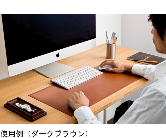 67-9283-11 THE DESKMAT 12 レザー調PVCデスクマット シーガルブラック