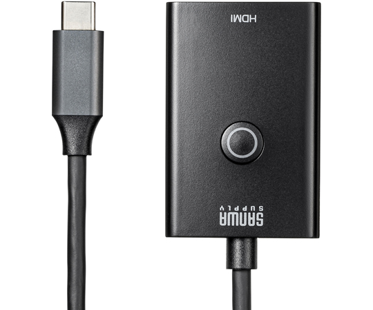 67-9308-90 USB Type-C-HDMI変換アダプタ（4K/60Hz/PD対応） AD
