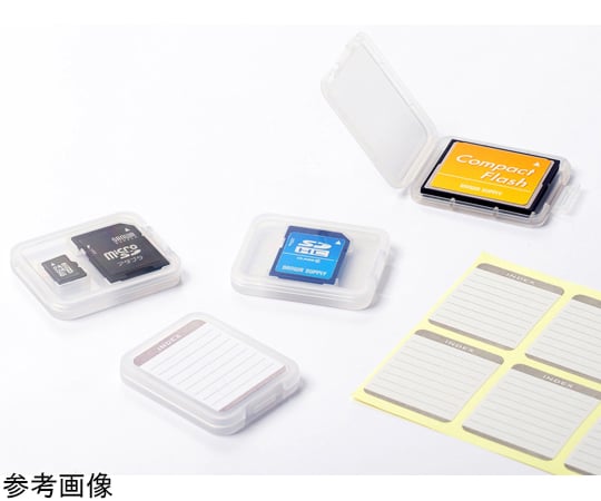 67-9314-39 メモリーカードクリアケース（microSDカード用・6個セット