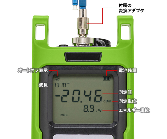 67-9321-24 光ファイバテスター（パワーメータ―） LAN-TCT7100 【AXEL