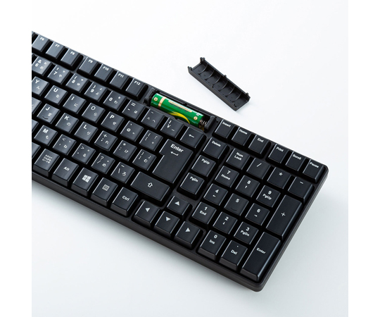 取扱を終了した商品です］67-9326-52 ワイヤレスキーボード SKB-WL34BK