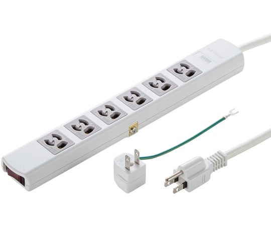 67-9328-35 電源タップ 3P（3P→2P変換アダプタ付き） TAP-36MG