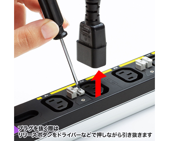 19インチサーバーラック用コンセント 200V（30A） IEC C13（ロックプラス機能付き）×8個口、IEC C19×4個口　 TAP-SV23012C19LKN