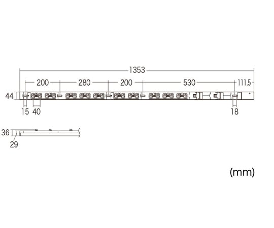 67-9330-03 19インチサーバーラック用コンセント 200V（30A） 抜け防止