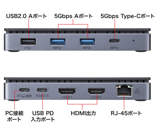 67-9331-11 USB Type-Cドッキングステーション（HDMI×2画面出力対応