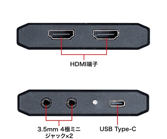 HDMIキャプチャー（USB3.2 Gen1・4K パススルー出力付き）　USB-CVHDUVC3