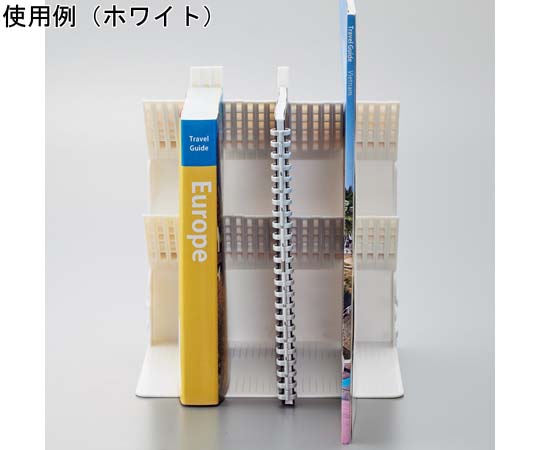 67-9334-56 1冊でも倒れないブックスタンド A4 ブラック A3577-24