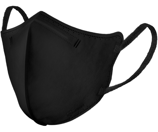 DAILY FIT MASK 立体 ふつう 5枚入 ブラック　RK-F5SBK