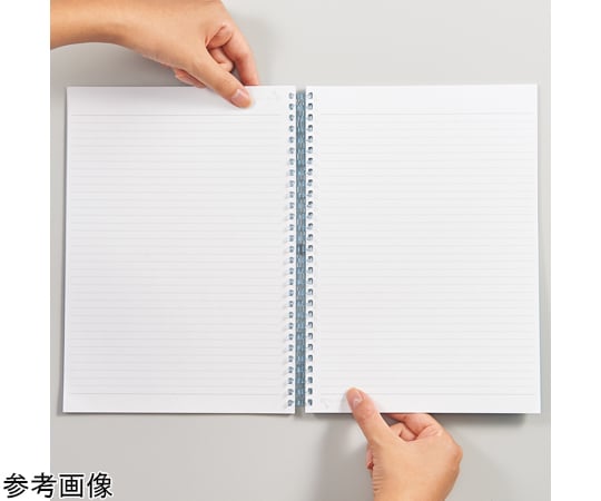 68-0507-10 オープンリングノート セミB5 クリヤー N2725-1 【AXEL