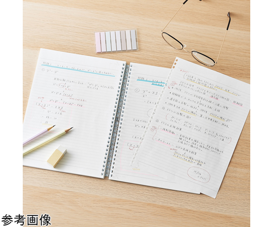 68-0507-10 オープンリングノート セミB5 クリヤー N2725-1 【AXEL