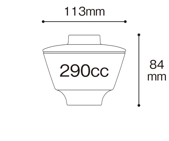 飯碗（身） 風音 113×62mm 100個入　M21103KH