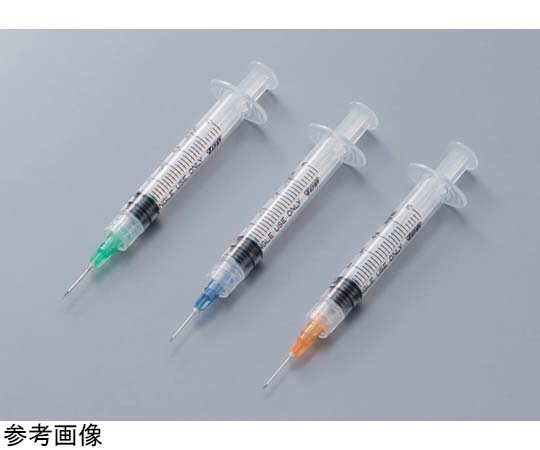 68-0579-62 【動物用】シリンジ 滅菌済 2.5mL ロック 21G×5/8