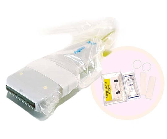 68-0720-03 体表面用超音波プローブカバー プローブシールド 15×120cm