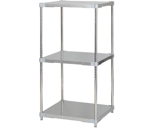 ステンレスシェルフ60×120cm 6段・H210cm 組立式 46×120cm インテリア・寝具・収納 ステンレスシェルフ60×180cm 6段