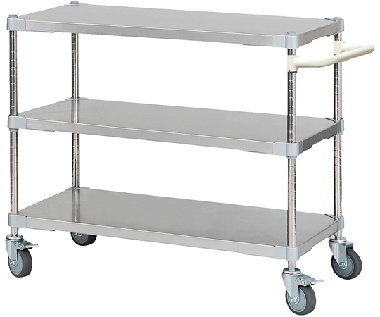 インダストリアル□トレーワゴン/シェルフ□キャスター付き