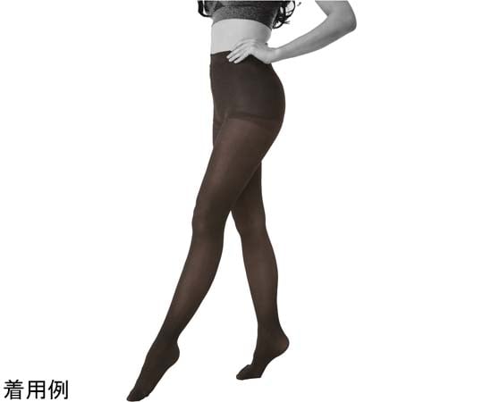 68-0784-83 ゆる圧ハイウエストフェイクタイツ ブラック L-LL