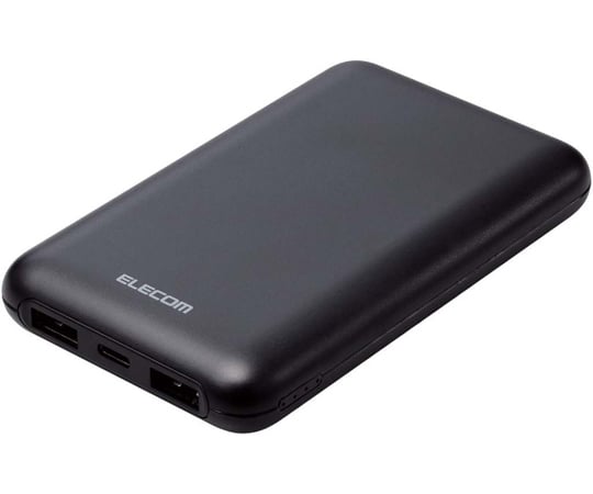 モバイルバッテリー リチウムイオン電池 薄型 USB PD 20W 10000mAh USB Type-C入出力1ポート USB-A出力2ポート  EC-C11シリーズ エレコム 【AXEL】 アズワン