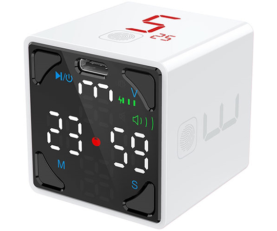 TickTime Cube 楽しく時間管理ができるポモドーロタイマー ホワイト　TK1-W1