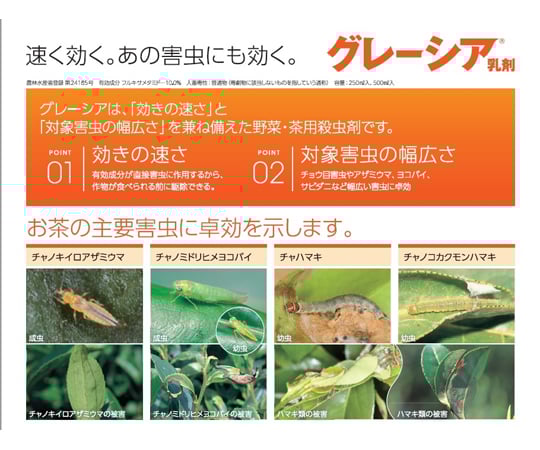 68-0824-81 グレーシア乳剤 250mL 【AXEL】 アズワン