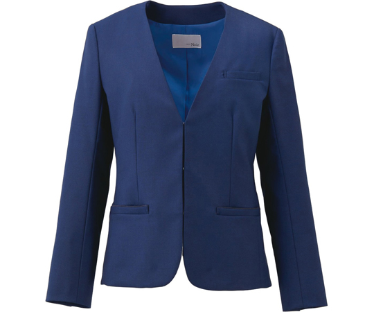 eskandar ノーカラージャケット サイズ0 ダークブルー eskandar ノーカラージャケット サイズ0 ダークブルー 日本製