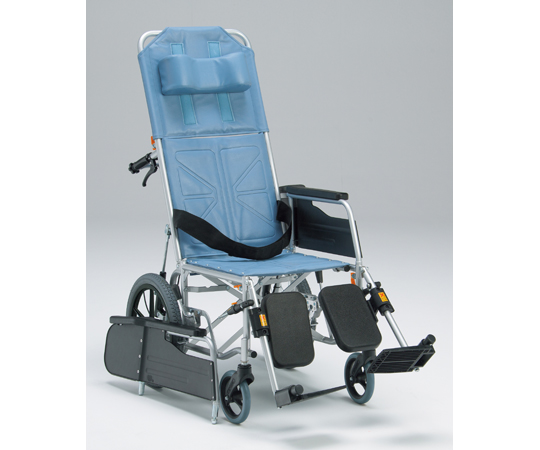取扱を終了した商品です］リクライニング車椅子 （自走式／スチール製