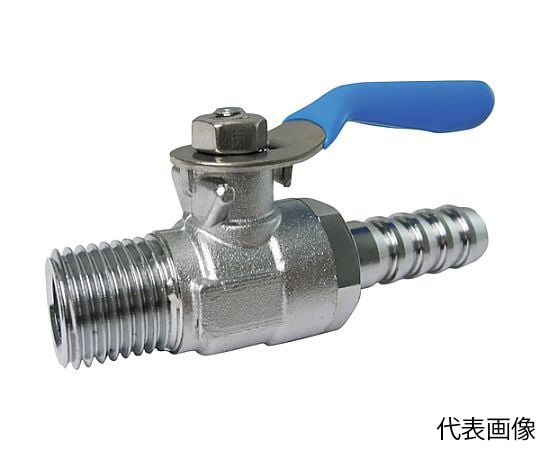 68-0966-56 ミニボールバルブ ホースニップル型 R1/8×6mm MH1006