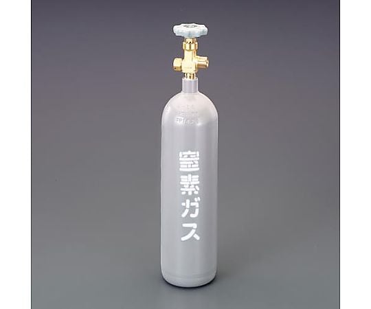 窒素ガスボンベ 68-1810-46 2.1L 窒素ボンベ（容器のみ） EA301-1A 【AXEL】 アズワン