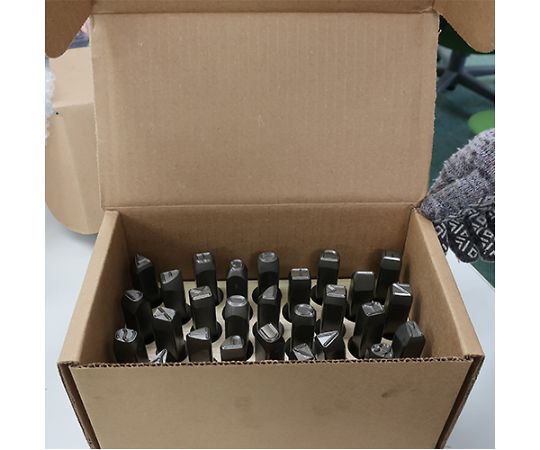 最大80％オフ 68-1825-75 2.4mm アズワン 【AXEL】 EA591HS-2 刻印セット 英字 メンテナンス