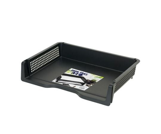 完璧すぎて可愛げがない 68-1874-84 339x241x70mm デスクトレー(黒/10個) EA954T-24 机上用品・文具収納