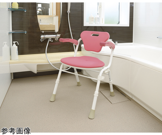68-1903-37 やわらかシャワーチェア クレオ折りたたみ（防カビプラス