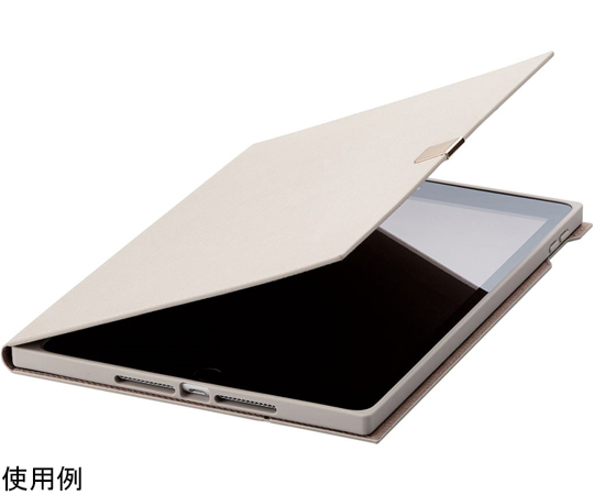 iPad 第9/8/7世代/iPad 10.2 2019年モデル用フラップケース ソフトレザー &me Apple Pencil収納 フリーアングル グレージュ