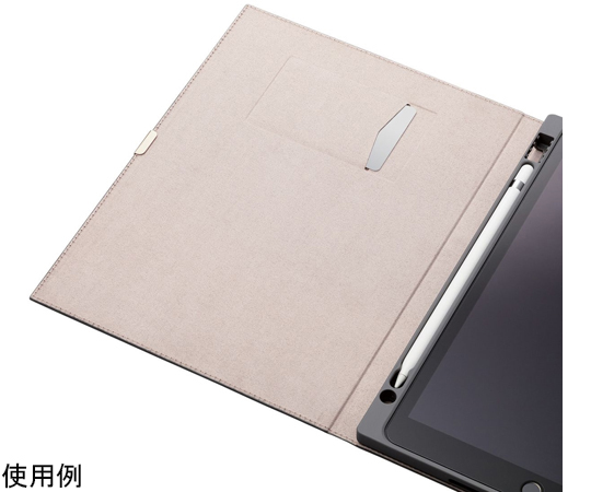 iPad 第9/8/7世代/iPad 10.2 2019年モデル用フラップケース ソフトレザー &me Apple Pencil収納 フリーアングル チャコールグレー