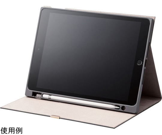 iPad 第9/8/7世代/iPad 10.2 2019年モデル用フラップケース ソフトレザー &me Apple Pencil収納 フリーアングル チャコールグレー
