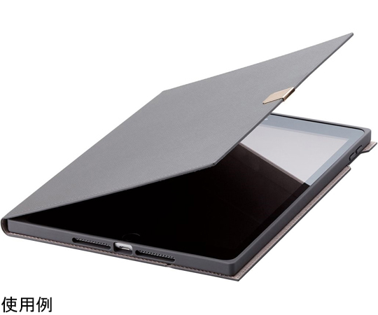 iPad 第9/8/7世代/iPad 10.2 2019年モデル用フラップケース ソフトレザー &me Apple Pencil収納 フリーアングル チャコールグレー