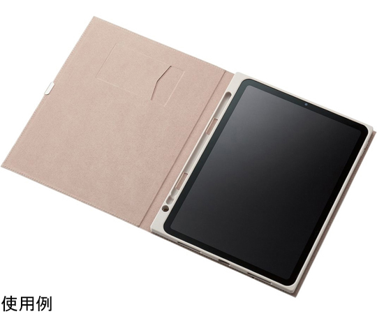 iPad Air 第5/4世代用フラップケース ソフトレザー &me Apple Pencil収納 フリーアングル グレージュ