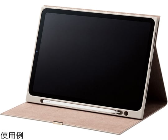 iPad Air 第5/4世代用フラップケース ソフトレザー &me Apple Pencil収納 フリーアングル グレージュ