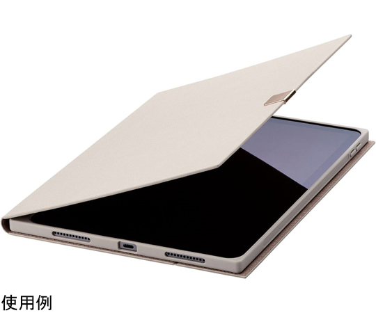 iPad Air 第5/4世代用フラップケース ソフトレザー &me Apple Pencil収納 フリーアングル グレージュ
