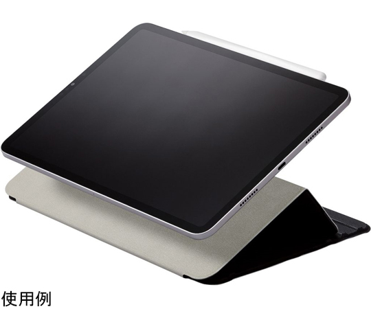 iPad Pro 11inch 第4/3/2世代用フラップケース ソフトレザー ドローイング アングル7段階 スリープ対応 ブラック