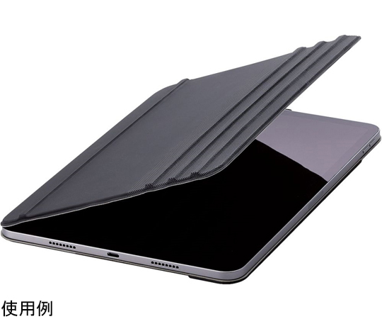 iPad Pro 11inch 第4/3/2世代用フラップケース ソフトレザー ドローイング アングル7段階 スリープ対応 ブラック