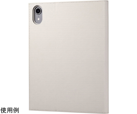 iPad mini 第6世代用フラップケース ソフトレザー &me Apple Pencil収納 フリーアングル グレージュ