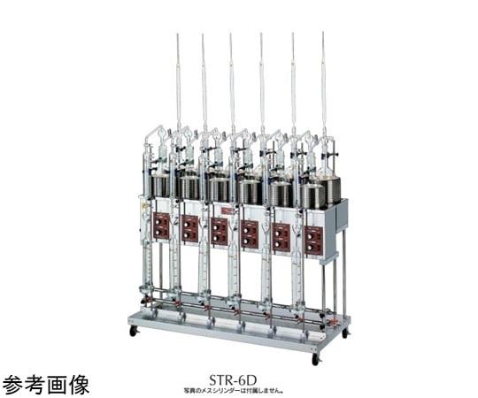 68-2006-41 水蒸気蒸留装置（標準ガラス器具付） 電気式 3連 STR-3D