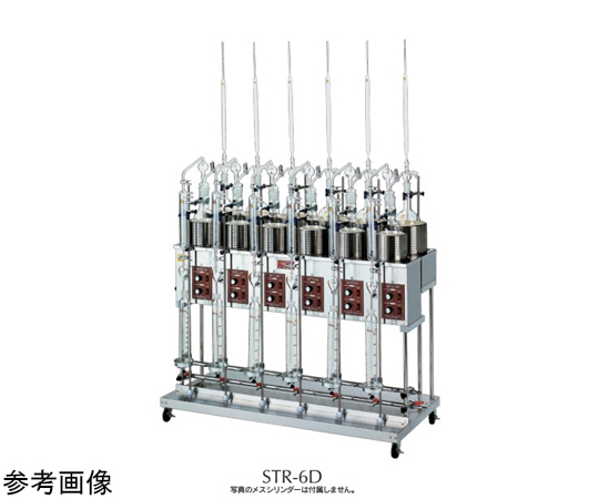 68-2006-42 水蒸気蒸留装置（標準ガラス器具付） 電気式 4連 STR-4D