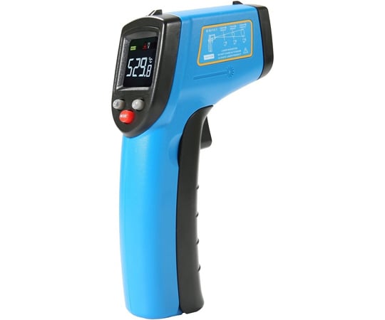 68-4065-89-81 赤外線温度計（カラー画面 -50～530℃ 放射率変更 単4