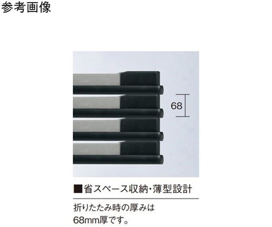 68-4092-82 ミーティングテーブル スチール脚 棚付 チーク 1800×450×700mm UW-B1845-TK 【AXEL】 アズワン