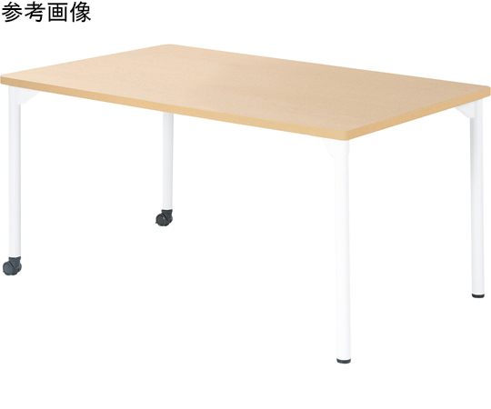 68-4095-48 教育施設テーブル 長方形 ウォールナット 1500×900