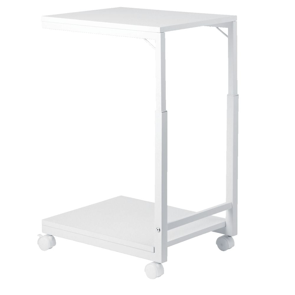 68-4131-85 デスクサイドワゴン高さ調整つき ホワイト DSW02W