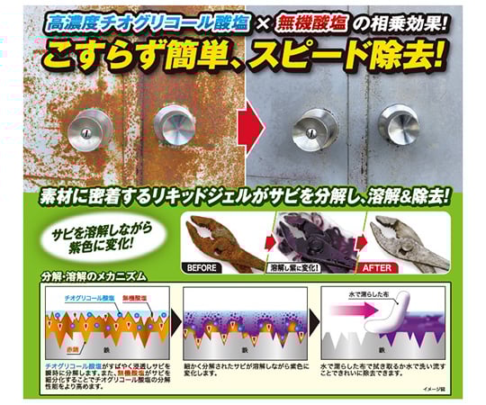68-4151-93 スーパーサビ取り リキッドジェル 250g 1箱(20個入