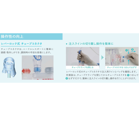 68-4175-25 高カロリー用空バッグセーフミック® TPNバッグ 2000mL 25個