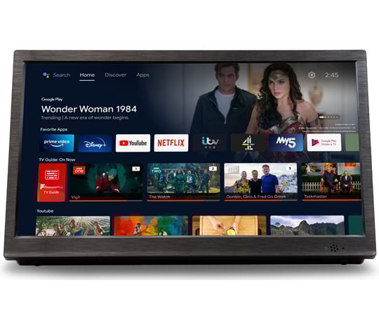 68-4179-25 14インチ ポータブルスマートテレビ OT-PST14TE 【AXEL